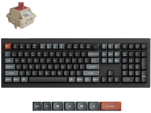 Клавиатури Keychron V1 Ultra 8K - Silk POM Switch Red