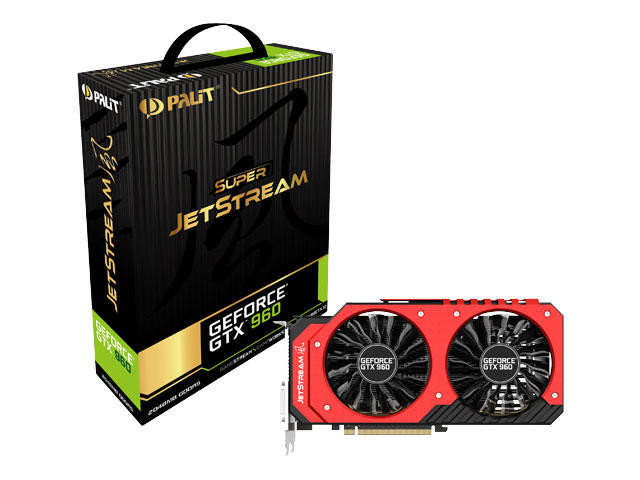 Видео карти PALIT GeForce GTX 960 SUPER JETSTREAM 2GB