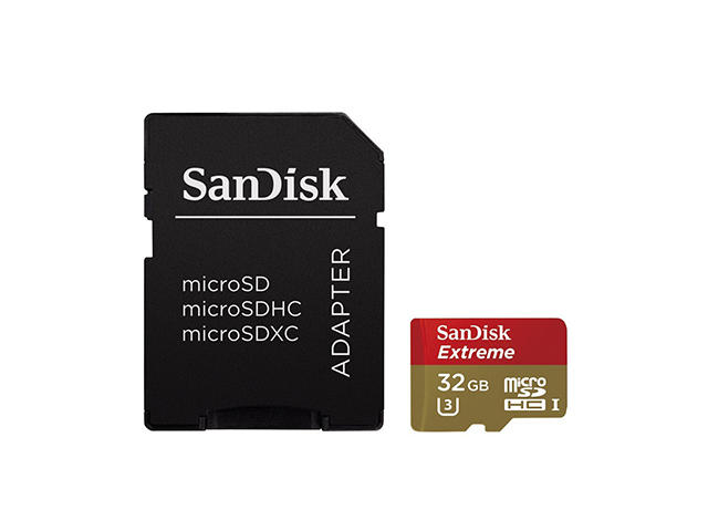 Карти памет 32GB microSD SanDisk Extreme Class 10, с адаптер