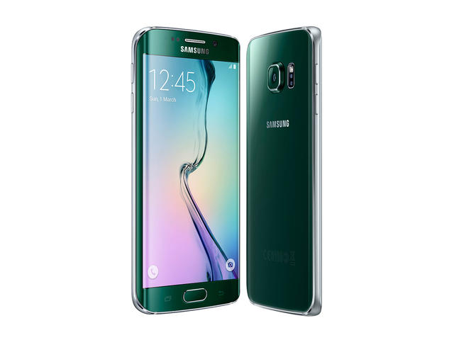 Смартфони Samsung Galaxy S6 edge (SM-G925F) 32GB, зелен цвят