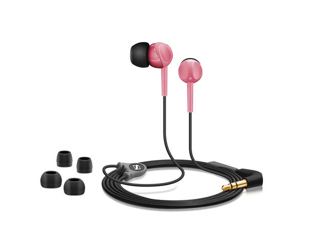 Слушалки Sennheiser CX 215, в, розово-черно