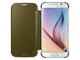 Калъфи Samsung Galaxy S6 Clear View Cover, в златисто