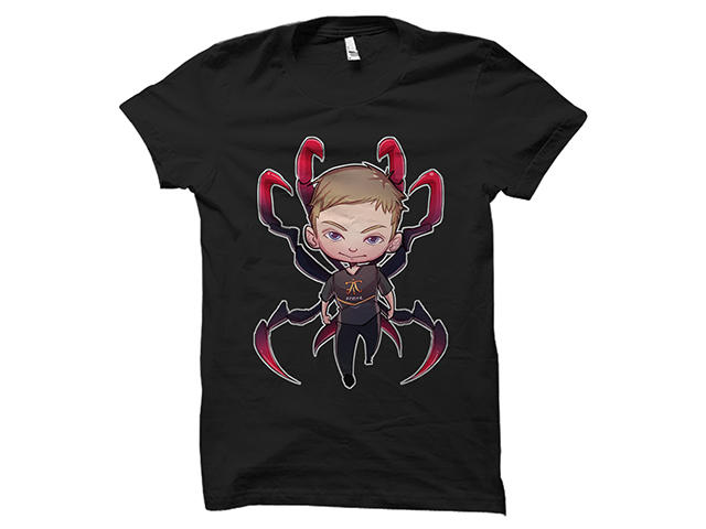 Облекло и аксесоари Fnatic Cyanide cartoon black T-shirt размер L