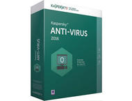 Антивирус Kaspersky Anti-Virus 2016, 1+1-Desktop, 1 year, Base Box