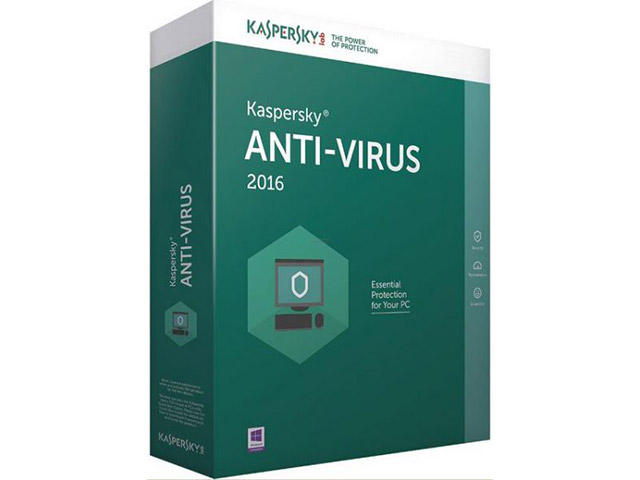 Антивирус Kaspersky Anti-Virus 2016, 1+1-Desktop, 1 year, Base Box