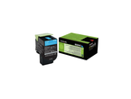 Консумативи Оригинален Lexmark 80x Cyan Toner Cartridge High Return