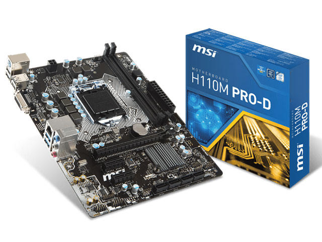 Дънни платки MSI H110M PRO-D