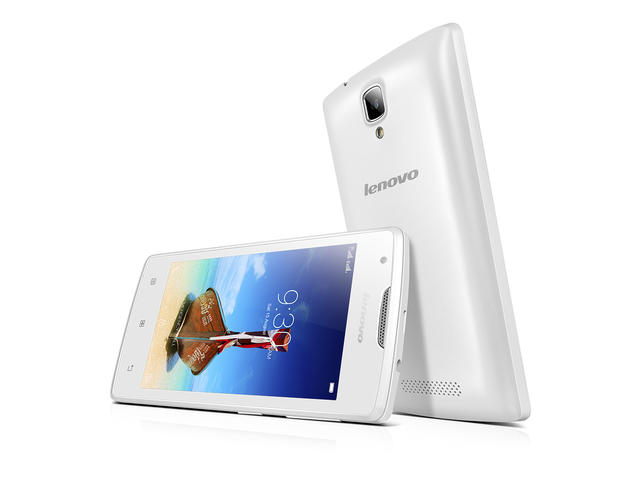 Смартфони Lenovo A1000 8GB, бял цвят + 750MB интернет на месец