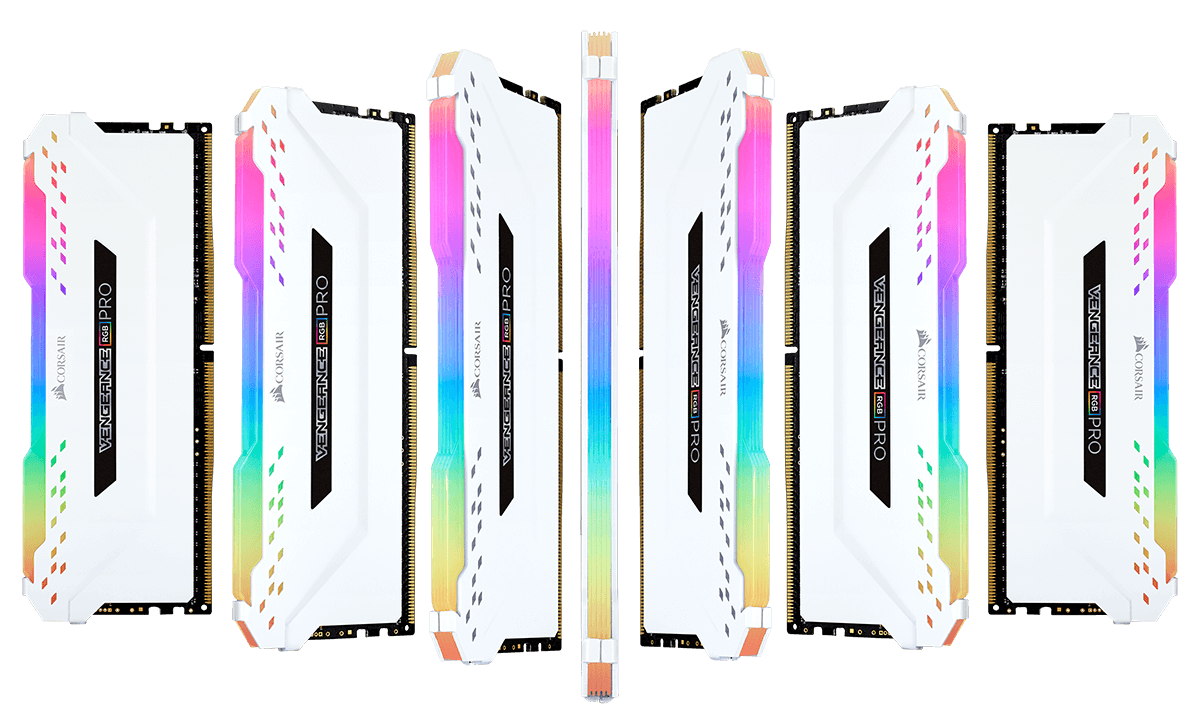 16GB (2x8GB) DDR4 3200MHz Corsair Vengeance RGB Pro White